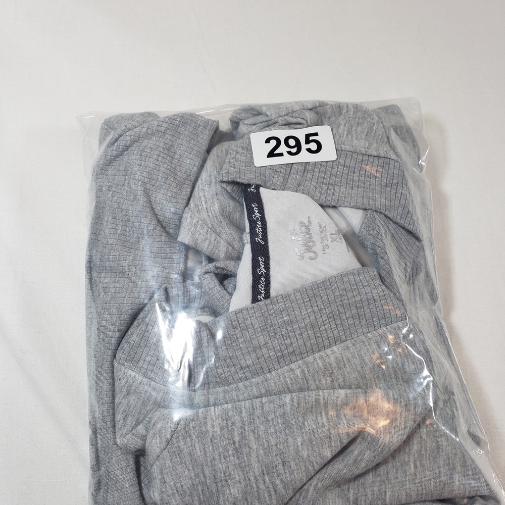 Justice Sport Gray Hoodie Sweatshirt Pullover Activewear Girls XL (16/18) - Picture 6 of 6